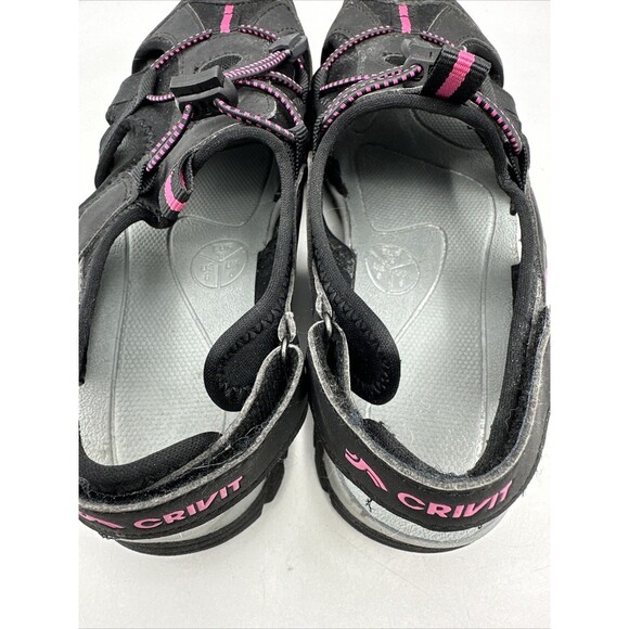 Crivit Hiking Sandals Women's 8 Black/Gray Outdoor Shoes - Picture 9 of 14